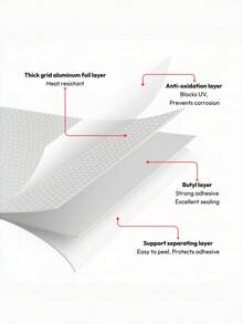 3m 5m 10m Butyl Aluminum Foil Tape Waterproof Leak Repair For RV Awning Window Glass Roof Boat Pipe Sealing Must Have Heavy Duty Tool - Multicolor - View 4