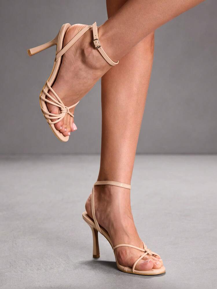 CUCCOO SZL Women's Elegant Solid Color High Heel Sandals, Summer Valentine's Day Spring Shoes Prom Heels