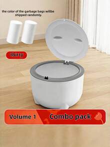 SHEIN Basic living 新款桌面猫砂盆，猫粪垃圾桶，无异味，密封防漏，便携式迷你车载垃圾桶，适用于猫咪宠物，带铲子，方便收纳，清洁卫生，居家办公旅行车载宠物必备用品，猫砂配件，有效控制异味 - 彩色 - 查看 9
