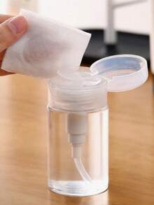 100ml/120ml/150ml/200mlRefillable Pump Bottle, Makeup Remover Oil Pump Bottle, Toner Hydrating Travel Refill Bottle, Empty Bottle Without Other Contents, Do Not Fill With Liquids Over 60°C To Avoid Deformation,Container,Bathroom - White - View 2