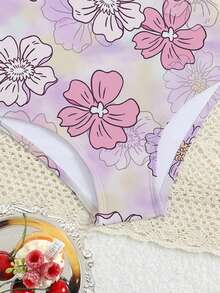 1件装少女连体泳衣 - 彩色 - 查看 4