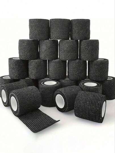 3/4/6/8/12/24pcs 5cm*4.5m Self-Adhesive Bandage, Breathable Adhesive Bandage, Elastic Self-Adhesive Tape For Sports