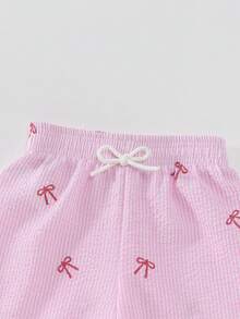 SHEIN Fashionable High Waist Leopard Print Casual Pants For Women, Versatile European And American Style, Spring/Summer - Pink - View 4