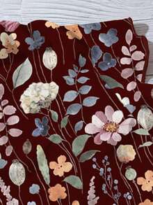 EMERY ROSE Áo kiểu nữ cỡ lớn mùa hè, phong cách thường ngày, họa tiết hoa, cổ chữ V, tay bồng. - Nhiều màu - Xem 4