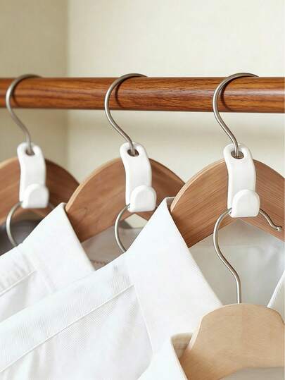 Madebyblanc 50 Stück S-förmige Kleiderbügel-Verbinder, schwer belastbar, stapelbar, platzsparend, multifunktional, Kleiderschrank-Organizer, einfach, mehrfarbig, für Zuhause, Studentenwohnheim, Kleiderschrank-Aufbewahrung, vertikale Aufhängung über der Tür