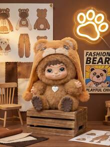 1pc/6pcs Blind Box Cute And Quirky Personalized Designs In Fashion Style, These Adorable And Endearing Figurines Are Crafted With Ultra-Soft Materials And Feature Cartoon Decorations. They Are Suitable For Decoration In Bedrooms, Living Rooms, And Desks. They Are Ideal Birthday Gifts For All Kinds Of People And Can Also Be Given As Gifts For Halloween, Christmas Parties, Housewarming Parties, Or As Collectible Toys.Non-Plush Filling Blind Box - first generation blind box - View 3