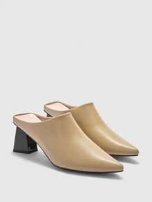 CUCCOO BIZCHIC Women's Elegant Pointed Toe Pumps For Commuting Spring Shoes - Khaki - View 7