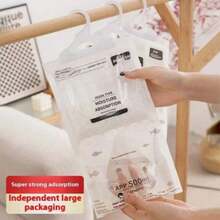 5/10pcs Large Dehumidifier Bags - Moisture Absorbing For Clothes, Non-Electric Wardrobe And Home Dehumidifier, Desiccant Bags - Multicolor - View 5