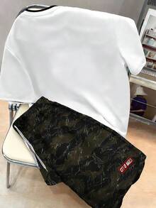 Manfinity Joysei Men's Casual Camouflage #23 Short Sleeve T-Shirt Set Los Angeles 23 Men T Shirt Set - Black - View 2