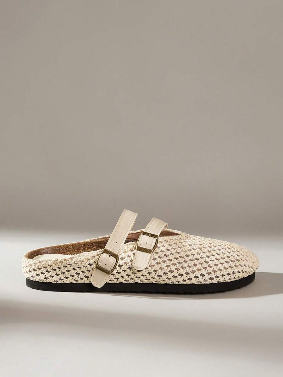 Solecia 女士休闲百搭通勤平底鞋 - 杏色 - 查看 1