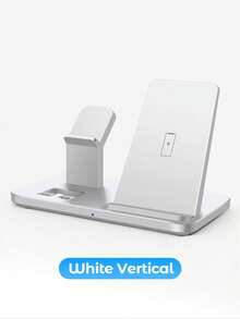 Teckwe 15W 快速三合一无线充电支架，无线充电器，通用充电站，适用于手机（16/15/14/13/12/11/Pro/Max/XS）、手表（Ultra/SE）和耳机（Pro 2/Pro） - 彩色 - 查看 10