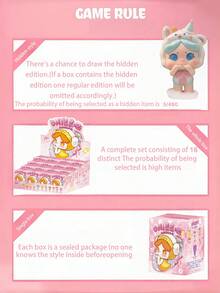 POKOJA LAND صناديق عمياء، تصميم ألوان الدوبامين، تصميم تعبير حيوي، دمى صناديق عمياء فريدة، هدايا عيد الهالوين/، صناديق عمياء بحشوة غير لينة - مربع أعمى الاتجاه - مشاهدة 6