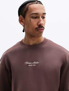 SUMWON Conjunto de camiseta de manga corta oversize y shorts a juego con cuello redondo y ajuste relajado para uso casual diario - Marrón - Ver 6