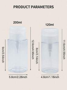 100ml/120ml/150ml/200mlRefillable Pump Bottle, Makeup Remover Oil Pump Bottle, Toner Hydrating Travel Refill Bottle, Empty Bottle Without Other Contents, Do Not Fill With Liquids Over 60°C To Avoid Deformation,Container,Bathroom - White - View 9