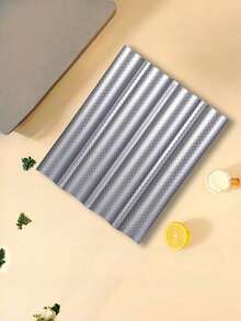 1pc Bread Baking Mold, Oven Toaster Baking Tray, Carbon Steel French Bread Baking Tray, French Baguette Baking Tray, Non Stick French Bread Baking Tray, French Baguette Baking Tray, Italian Bread Baking Tray - Multicolor - View 9