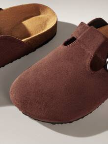 Solecia Women's Casual Versatile Slip-On Buckle Flat Shoes - Coffee Brown - View 5