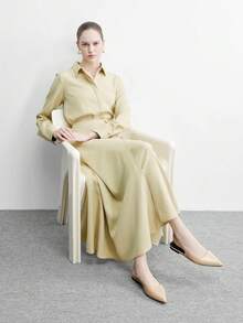 CUCCOO BIZCHIC Sapatilhas femininas casuais e versáteis de bico fino para o dia a dia - Damasco - Ver 6