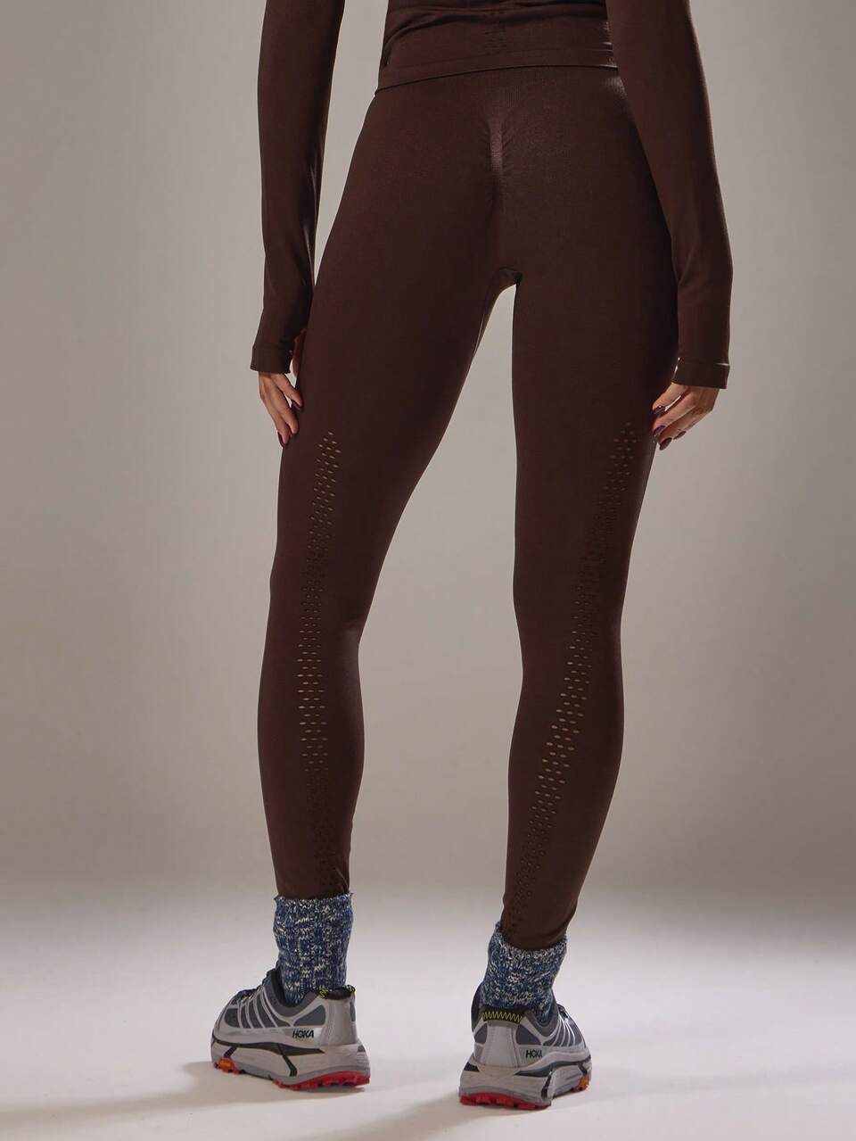Active High Rise Seamless Cut Out Back Detail Leggings Co-Ord Bottom Only Gym Workout Casual Sonder