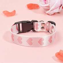 PETSIN 1pc Valentine's Day Pet Lovely Heart Print Pet Collar Pendant, Suitable For Small Cat And Dog Leash - Multicolor - View 22