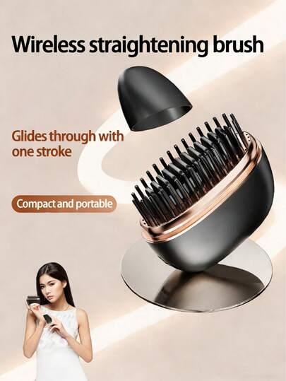 Teckwe 这款2000mAh无线直发梳集直发和卷发功能于一体，减少静电，轻巧符合人体工学，是懒人的理想之选。适合情人节、美发爱好者、日常居家旅行使用，四季皆宜。是一款专业的造型工具。