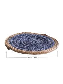 Madebyblanc 1/2/3 pezzi Sottobicchieri intrecciati assorbenti e resistenti al calore, multicolore, minimalisti, rustici, per protezione tavolo, antiscivolo, facili da pulire, durevoli, per cucina, casa, ufficio, decorazione, regalo di benvenuto in casa pratico e indispensabile accessorio per la casa - Multicolore - Visualizzare 6