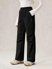 OutZeal Women Winter Thermal Outdoor Pants Black Hiking Camping Water-Resistant Fleece Lined With Pocket - Black - View 7