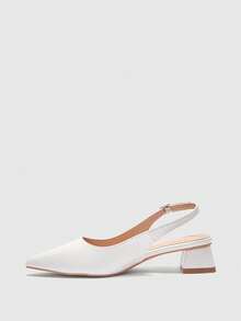 CUCCOO BIZCHIC Women's Pointed Toe High Heel Pumps, Suitable For Outings, Daily Commute - White - View 10