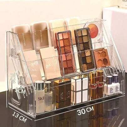 Slapstick Display, Tiered Tabletop Acrylic Small Colored Paper, Surrounding Hemp Seed Multi-Layer Millet Holder