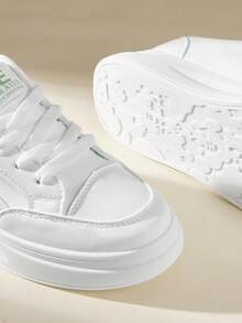 CUCCOO EASI Giày thể thao đế dày buộc dây màu trắng, chống thấm nước, kiểu dáng thời trang xuân/thu 2026 dành cho nữ, thích hợp cho hoạt động thường ngày. - màu xanh lá - Xem 4