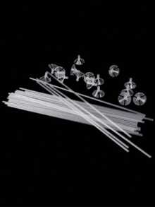 40Pcs, Plastic Balloon Fixing Buckle And Rod, Simple And Transparent Balloon Holder, Suitable For Party Use - Transparent - View 4