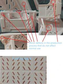 1pc Mini Storage Basket Foldable Household Desktop Miscellaneous Sorting Box Dormitory Portable Multi Functional Solid Color Storage Basket - Multicolor - View 11