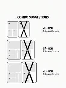 My Little Pony X SHEIN 可爱卡通图案印花旅行收纳袋，网状表面，分类收纳，多种尺寸可选，适用于各种尺寸的包袋，非常适合短途旅行、长途旅行、日常居家收纳等各种场景，适合男孩、女孩、男士、女士和学生，图案包含暮光闪闪、云宝黛西、柔柔、碧琪、珍奇、苹果嘉儿等卡通人物，象征友谊，是理想的礼物之选。 - 粉色 - 查看 3