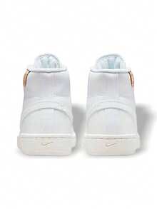 Nike Giày thể thao nữ thoáng khí, thấm hút mồ hôi, giữ ấm, nhẹ, màu trơn, đa năng, có logo, độ co giãn tốt, dễ giặt, màu trắng CT1725-100 - trắng - Xem 5