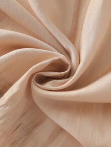 SHEIN Franclia 女士休闲轻薄天丝风衣，卡其色，中长款，春夏款 - 卡其色 - 查看 8