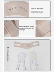 1 mặt nạ nâng cơ mặt V-line bằng silicon, mặt nạ nâng cơ mặt vật lý, nâng cằm đôi, mặt nạ ngủ làm săn chắc và thon gọn da - Nhiều màu - Xem 8