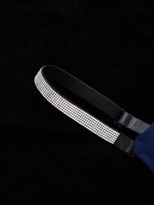 DesireSculpt Women's Fashion Rhinestone Strap Underwire Push-Up Bra - Blue - View 6