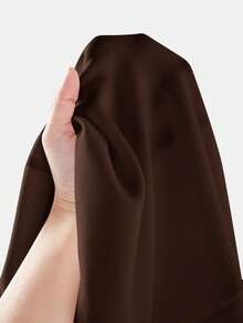 SHEIN BASICS 女士纯色休闲百搭迷你裙 - 咖啡棕 - 查看 10