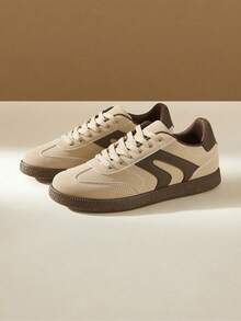 CUCCOO EASI 2026 New Spring Women's Retro Versatile Casual Sports Shoes, Flat White Sneakers - Beige - View 5