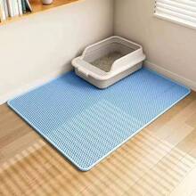 Double Layer Honeycomb Design Cat Litter Trapping Mat, Non-Slip Washable Cat Cleaning Mat For Pet Toilet Kennel Litter Box - Multicolor - View 23