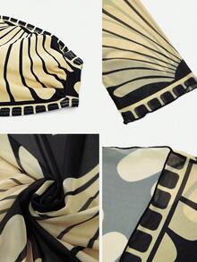 Swim Oasis Women's Summer Beach Print Bandeau Sexy Bikini Set With Kimono Cover-Up - Multicolor - View 10