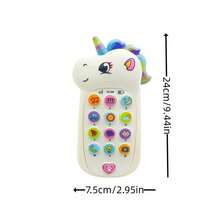 MINKOJA Telefone musical para bebês com mais de 10 sons interativos (música, animais, clima, telefone), 2 modos de aprendizado em 1, rimas e um lindo teclado colorido em formato de arco-íris - rosa e azul. Ideal para presentear crianças acima de 12 meses. - Multicolorido - Ver 2