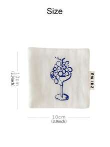 Joivida 10cm Posavasos de Poliéster (Diseños de Enredadera/Uva/Lazo/Vela) - Elegantes manteles para bebidas de mesa para el hogar/cocina/oficina, un regalo pensativo para amigos y familiares, posavasos decorativos para bebidas - Montaña rusa - Ver 3
