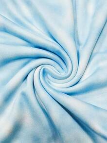 EMERY ROSE 女士海龟与芙蓉印花T恤，短袖圆领上衣，灵感源自扎染工艺，适合度假、冲浪和夏季夏威夷海滩穿着。 - 彩色 - 查看 3