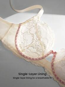 LUVLETTE Áo ngực cưới màu trắng, thoáng khí, không lót, chất liệu ren và lưới, kiểu dáng thanh lịch, có chi tiết khoét lỗ, ôm sát cơ thể, giúp định hình vóc dáng, giảm mỡ, thích hợp cho cô dâu hoặc đám cưới. - trắng - Xem 2