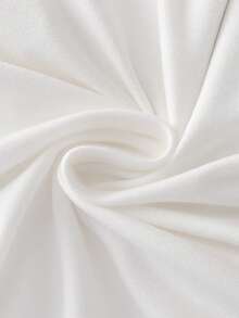 Resyla Women's Spring/Summer New White Embroidered Fitted Casual/Commute/Vacation Short Sleeve T-Shirt - White - View 4