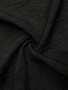 EMERY ROSE Plus Size Sleeveless Solid Color Dress, Casual Resort Wear - Black - View 6