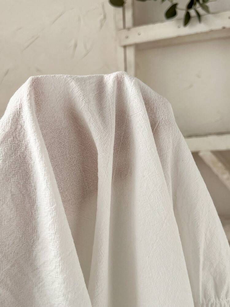 Plus Size Women's Summer Casual Vacation Country Loose Fit Solid Color Notched Collar Embroidered Casual Loose All White Blouse,Comfortable And Breathable,Summer Holiday,Spring Break,Vacation,Holiday,Going Out,2026 New,Simple And Fashionable For Everyday Wear,Casual Vacation Boho Top, Eyelet Blouse, White Blouse,Suitable For Summer, Vacation, Commute, Daily Wear