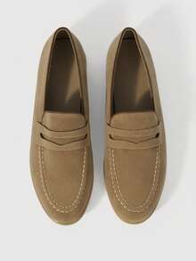Sleekvia Sepatu Loafer Datar Kasual Serbaguna Wanita untuk Berpergian, Cocok untuk Hari Valentine - Unta - View 2