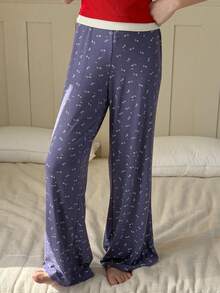 DAZY Tween Girls' All-Over Print Pajama Pants - Navy Blue - View 3