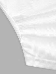 Slaydiva Solid Color Fitted Backless Summer Fashion Camisole - White - View 5